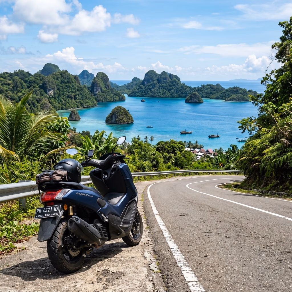 Rental Motor Raja Ampat